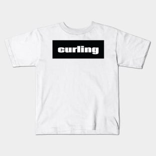 Curling Winter Sports Kids T-Shirt